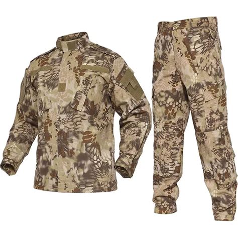 Camouflage Desert Military Uniform Suit Camo Combat Hunting Suit