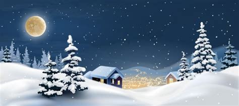 Download Free Vector | Vector illustration of a winter landscape.