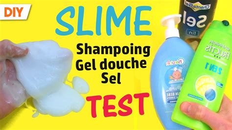 Test Recette Slime Gel Douche Shampoing Sel Recipe Slime Shampoo