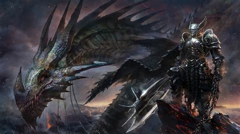 Wallpaper Artwork Fantasy Art Dragon Knight Armored Creature