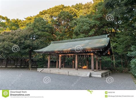 Tokyo Japan October 07 2015 Imperial Meiji Shrine Garden Located