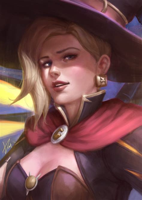 Mercy Halloween Art 748x1058 Wallpaper