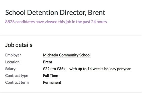 London School Hiring A Detention Director Lbc