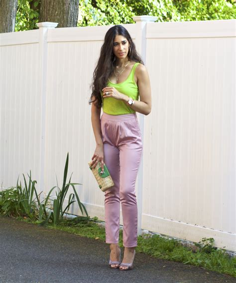 An Unexpected Duo Pink And Green The Style Contour