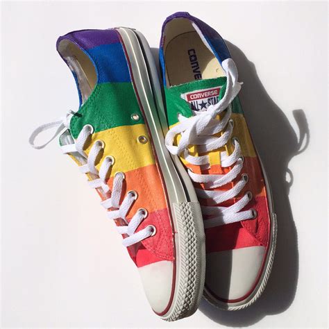 Gay Pride Converse Rainbow Flag Converse Shoes