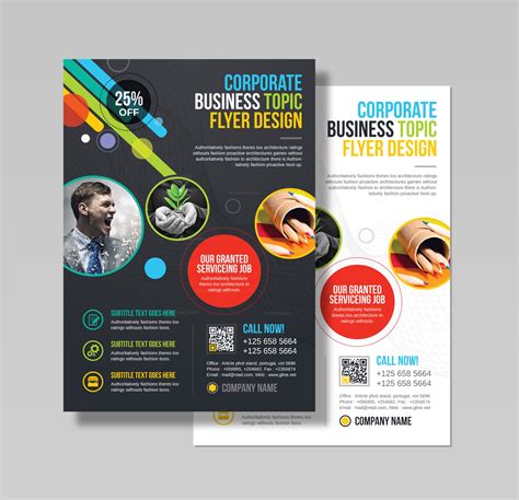 Athena Professional Business Flyer Design Template Graphic Mega