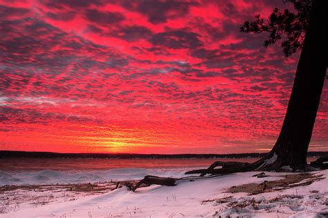 Kelly Beach Fire And Ice Sunset Photograph By Ron Wiltse Pixels