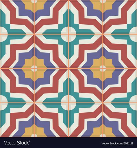 Seamless Moroccan Tiles Royalty Free Vector Image