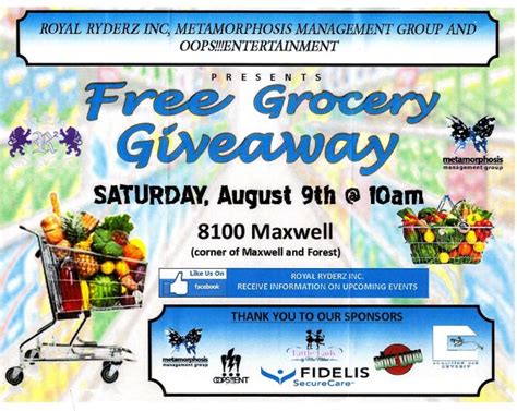 We did not find results for: FREE GROCERY GIVEAWAY! SAT. AUG. 9 10 A.M. MAXWELL AT E ...