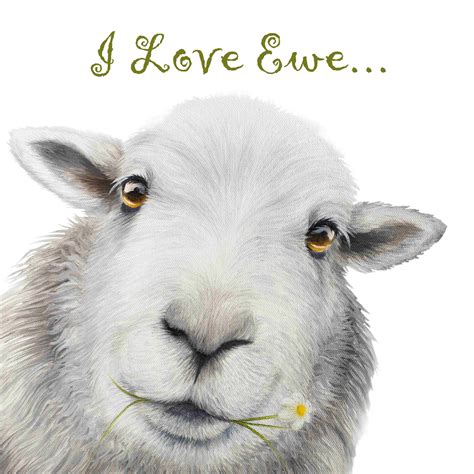 Valentines Card I Love Ewe
