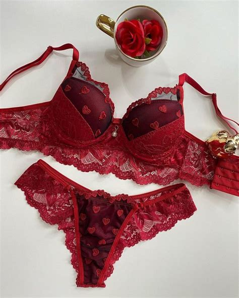 Bra Panty Bra And Panty Sets Bras And Panties Bra Set Red Lace Lingerie Lingerie Cute
