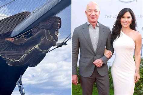 Jeff Bezos 500 Million Yacht Has A Sculpture Of Lauren Sanchez