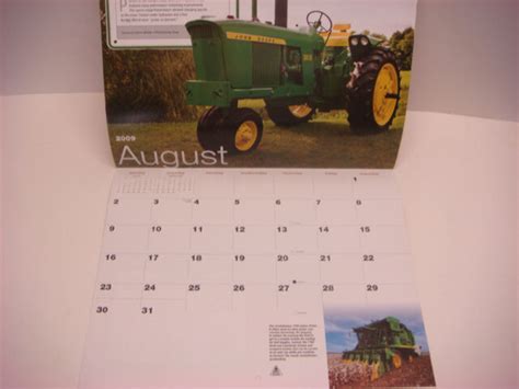 Official John Deere Calendar 2009 Vintage Deere Restored Classics Vsl