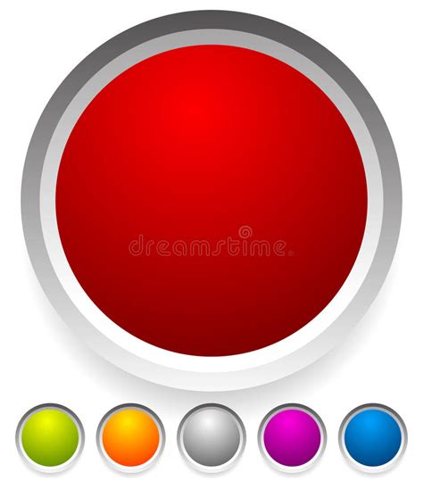 Button Badge Shapes Backgrounds In Several Colors Stock Vector