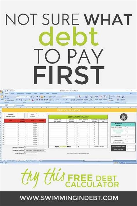 Not Sure What Debt To Pay Off First Try This Free Debt Calculator To