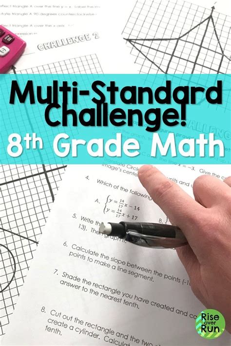 Great Way To Review Lots Of Standards At The End Of 8th Grade Math