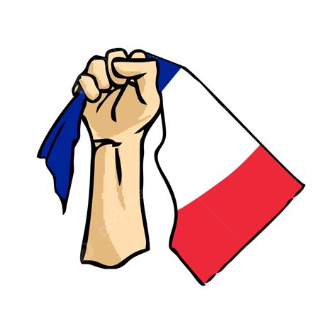 Image Of Hand Holding French Flag Perfect For France Day France