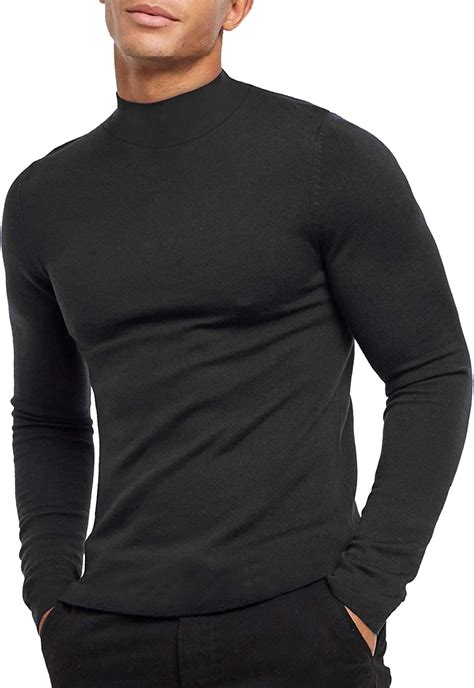 Kingbega Men Regular Fit Basic Lightweight Long Sleeve Pullover Top