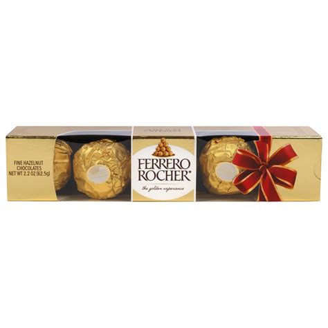 Ferrero Rocher Fine Hazelnut Chocolates Holiday T Box 5 Pc Shop