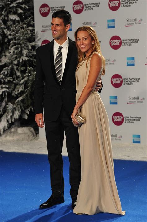 Novak Djokovic And Jelena Ristics Glam Mixed Doubles Style Vogue