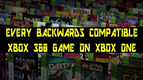 What Xbox 360 Games Work On Xbox One Xbox One Backwards Compatible