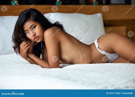 Asian Naked Girl Laying On The Bed Stock Image Image Of Bedroom Love
