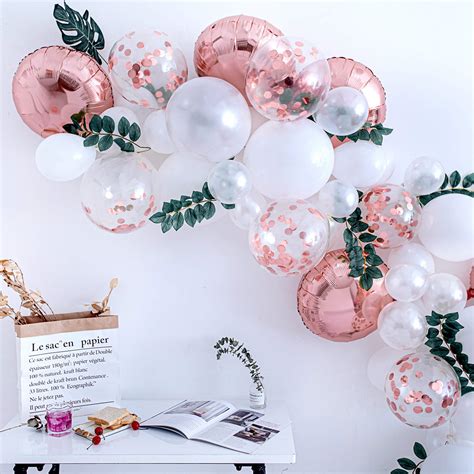 Buy Rose Gold Balloon Arch Kit Rose Gold Balloons Birthday Decorations Girl Baby Shower
