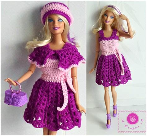 Dolls Clothes Barbies Crochet Dress Free Pattern