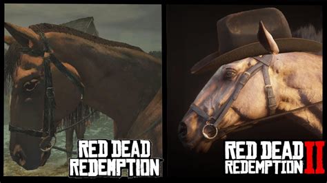 Rdr Vs Rdr2 Side By Side Comparison Red Dead Redemption 2 Youtube