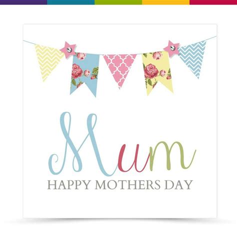 Mothers Day Bunting Card We Love
