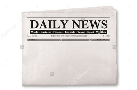 Blank Newspaper Template 20 Free Word Pdf Indesign Eps Documents