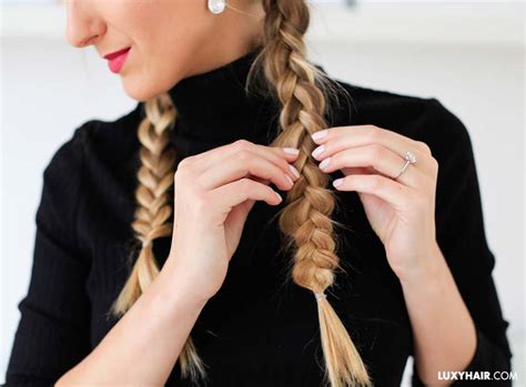 How To Double Dutch Braid Hair Tutorial Luxy® Hair