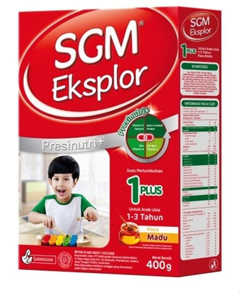 Setiap orang tua selalu berharap agar si kecil bisa lebih baik darinya. Jual SGM Eksplor 1 Plus (1-3 Tahun) - Madu 400 Gr di lapak ...