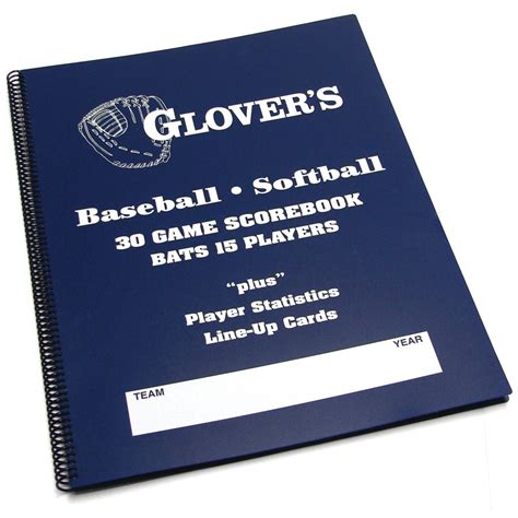 Glovers Baseballsoftball Scorebook Sports Advantage