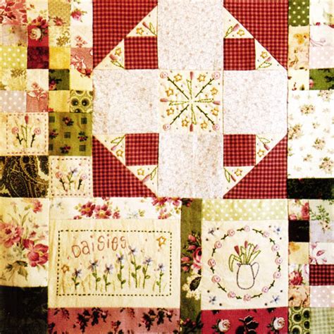 Leannes House Block Of The Month Quilt Is A Combination Of Stitchery