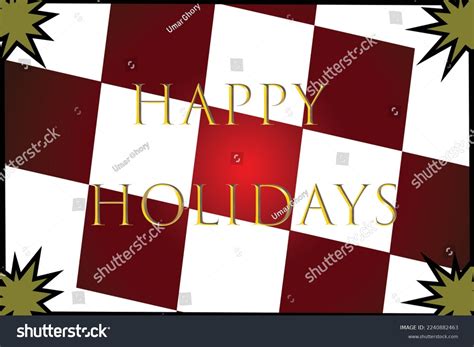 Happy Holidaysbeautiful Greeting Card Scratched Calligraphy Stock