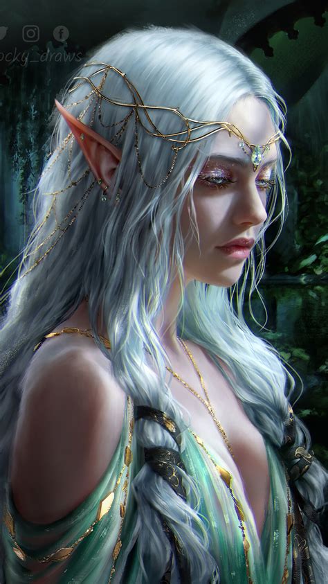 750x1334 elf girl fantasy art iphone 6 iphone 6s iphone 7 hd 4k wallpapers images backgrounds