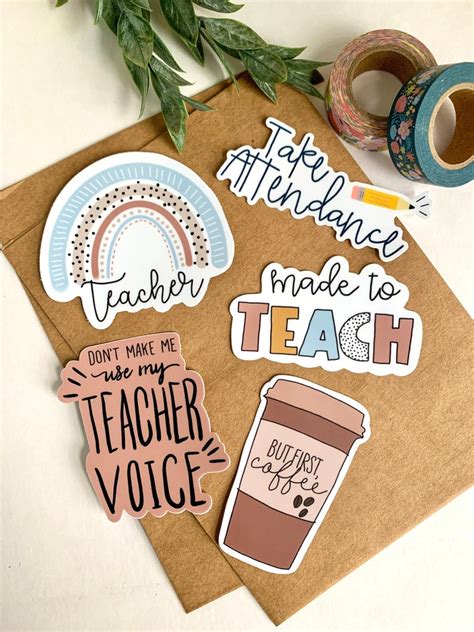 Teacher Stickers Take Attendance Made To Teach Coffee Teacher Etsy