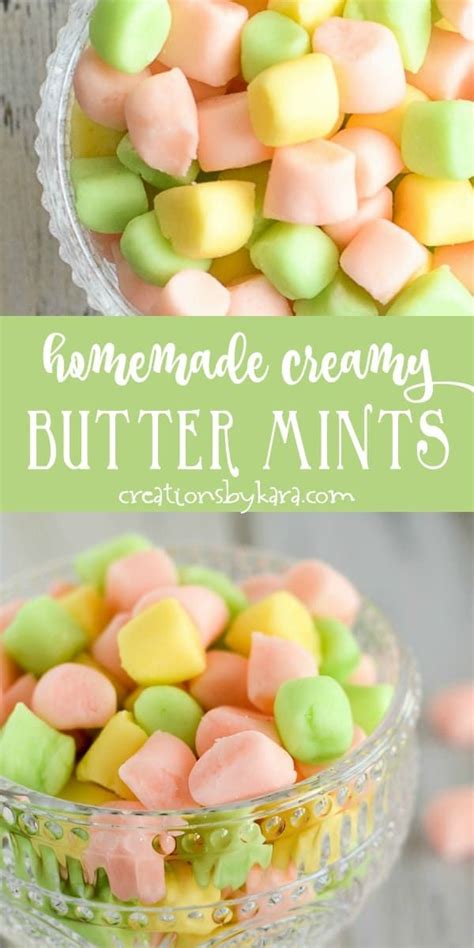 Easy Homemade Creamy Butter Mints These Soft And Creamy Mints Just