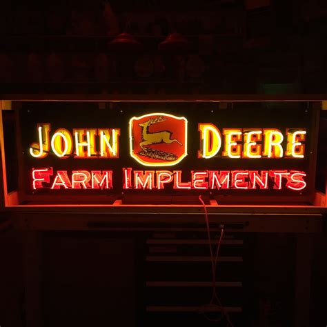 John Deere Neon Signs Farm Signs Farm Implements Sign Farm Sign