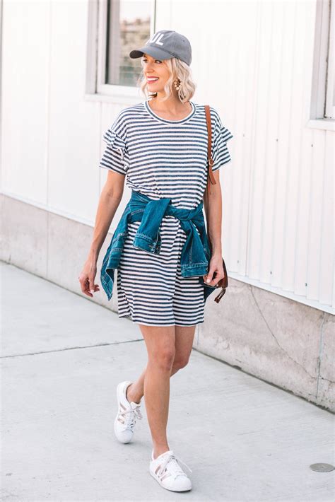 How To Style A T Shirt Dress Casually Straight A Style Spring Dresses