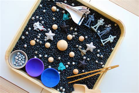 Space Sensory Bin Sensory Box Astronaut Sensory Tray T Etsy