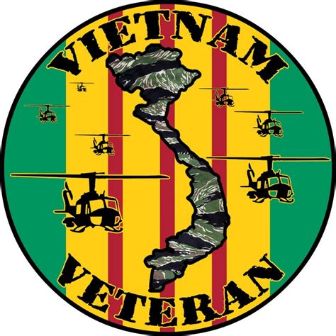 Vietnam Veteran Sticker Decal Vietnam War Us Military Car Etsy