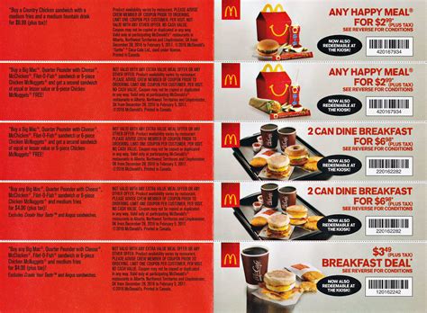 Mcdonald coupon canada is one of modern and advance online store and is continuously delivering its product and services which fulfils the customer requirements and exceeds their expectation. McDonalds Mailer Coupons for January - RedFlagDeals.com ...