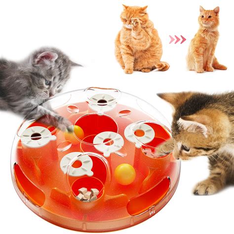 Aoccit Cat Puzzles Toy Indoor For Cats Weight Loss Interactive Toys