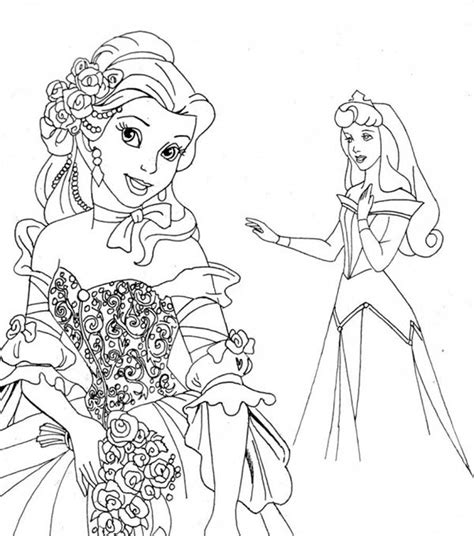 When autocomplete results are available use up and down arrows to review and enter to select. Belle Meet Princess Aurora On Disney Princesses Coloring ...