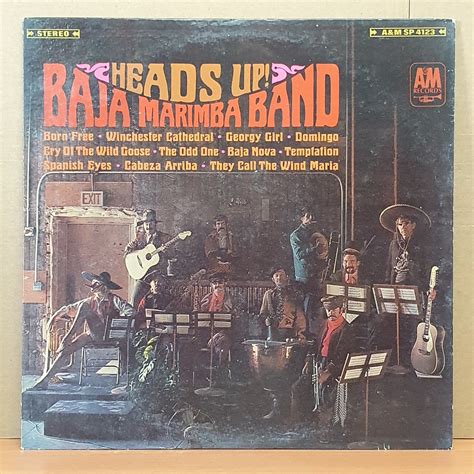 Baja Marimba Band Heads Up 1967 Lp 2el Plak