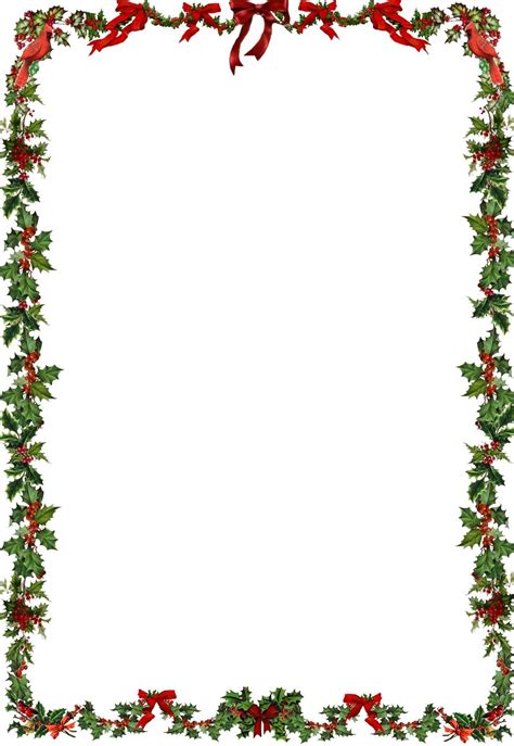 Printable Christmas Border Clipart Printable World Holiday