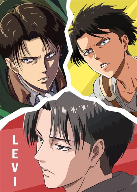 Levi Poster Print By Qreative Displate Attack On Titan Fanart