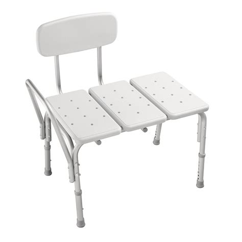 This shower bench with backrest for seniors and small children, making showering easier and safer. DF565 Delta Tub Transfer Bench & Reviews | Wayfair